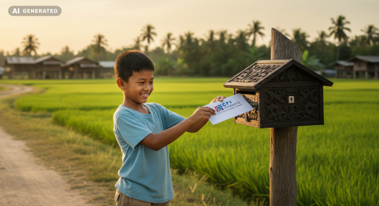 Post aus Thailand (AI Generated)